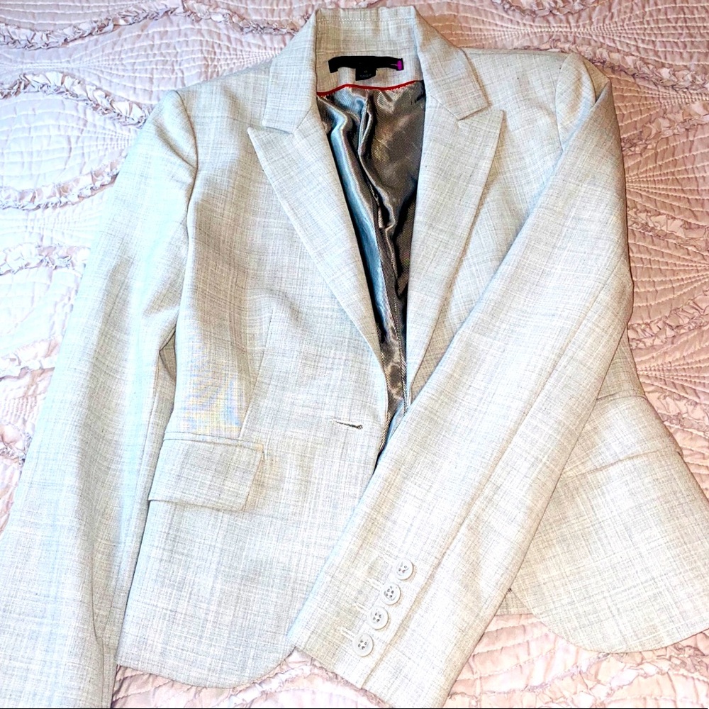 express design studio gray blazer